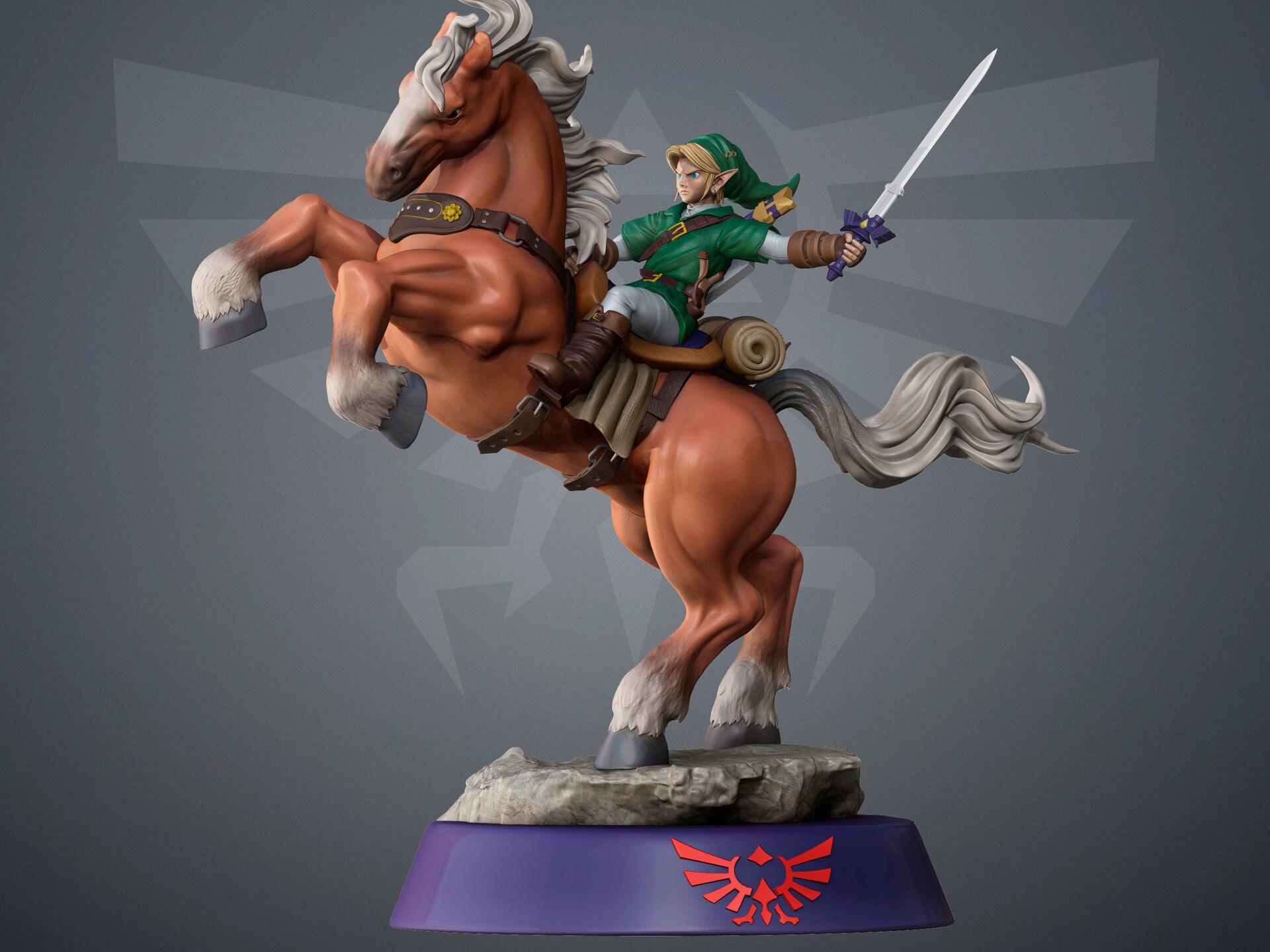 Link and epona | legend of zelda | 3d printed figure | Hand-Painted