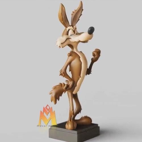 Looney Tunes Wile E Coyote | 3D printed Figure | Hand-Painted