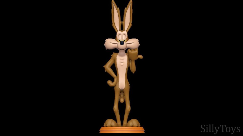 Looney Tunes Wile E Coyote | 3D printed Figure | Hand-Painted