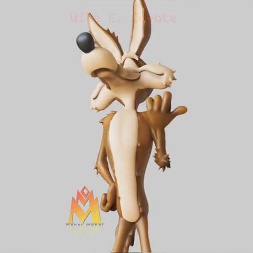 Looney Tunes Wile E Coyote | 3D printed Figure | Hand-Painted