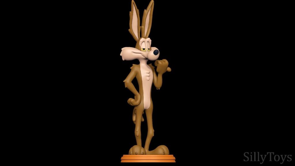 Looney Tunes Wile E Coyote | 3D printed Figure | Hand-Painted