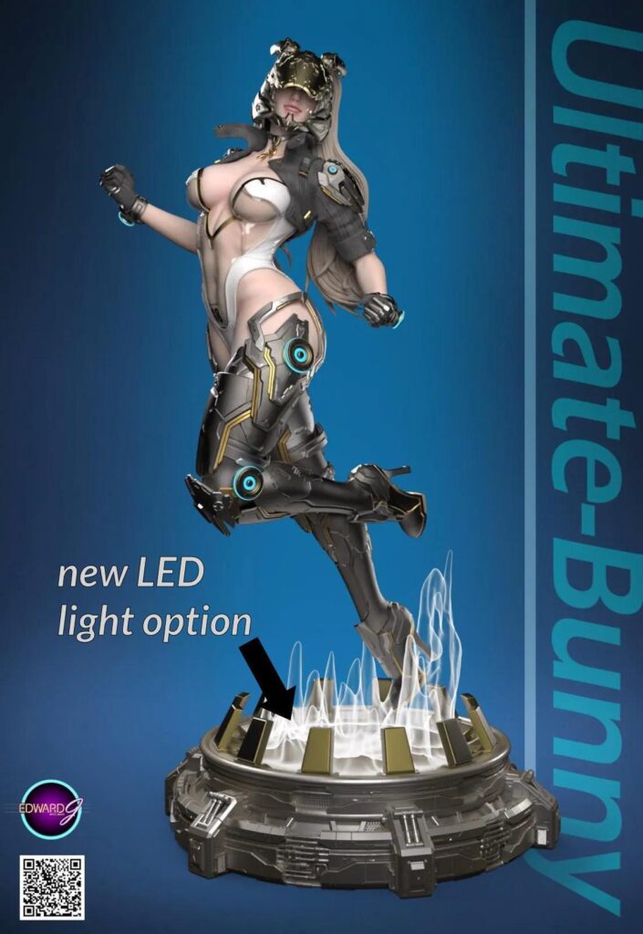 New base led light option! digital pin ups nsfw or sfw | Hand-Painted