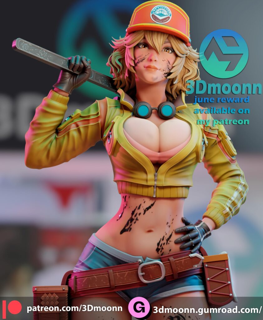 New 1/4 scale gint size! digital pin ups nsfw or sfw | Hand-Painted