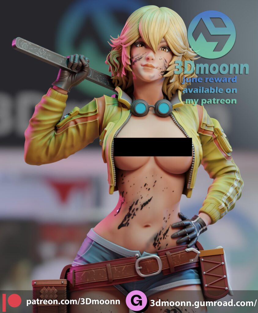 New 1/4 scale gint size! digital pin ups nsfw or sfw | Hand-Painted