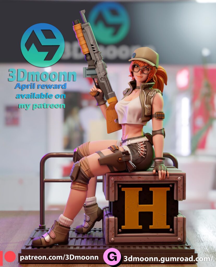 New giant 1/4 scale upsize! | digital pin ups nsfw or sfw | Hand-Painted
