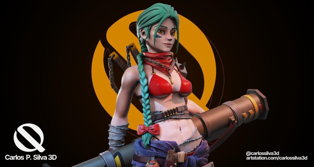 Hand-painted bazooka girl | Hand-Painted