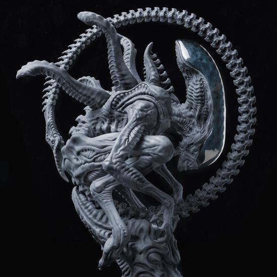 Alien – dormant xenomorph | Hand-Painted