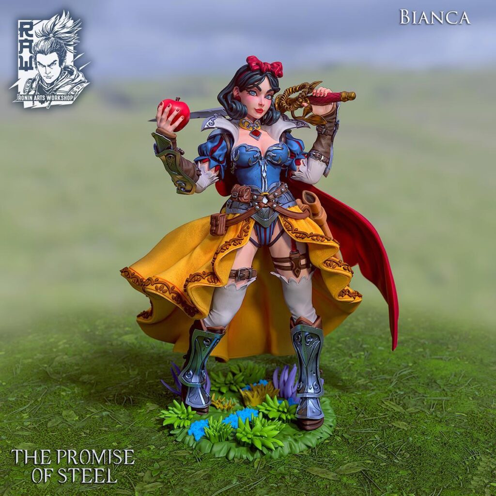 Bianca adult princess | 12k resolution 3d figure no layer lines | Hand-Painted