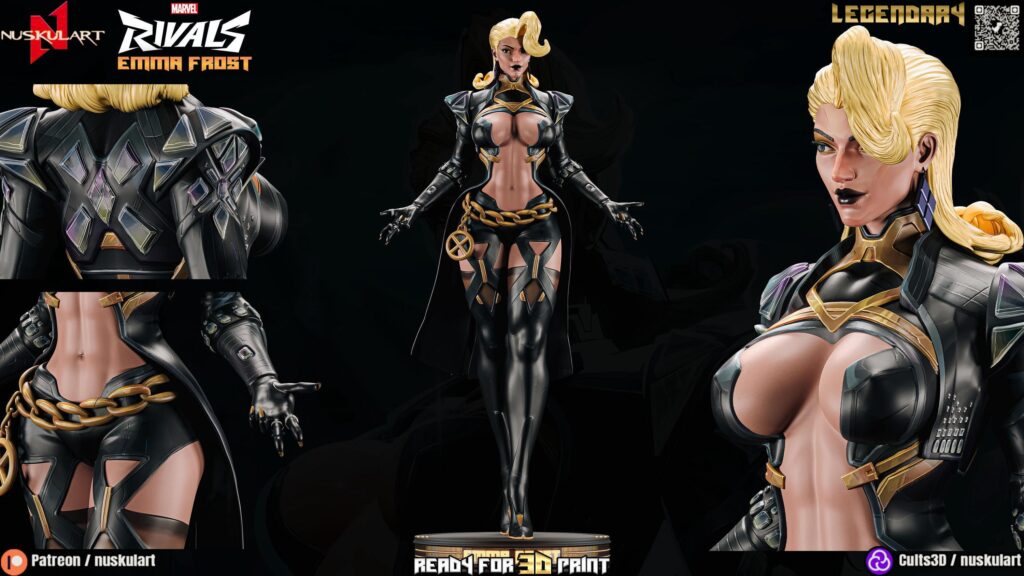 Nsfw or sfw hand painted or unpainted rivals emma frost | Hand-Painted