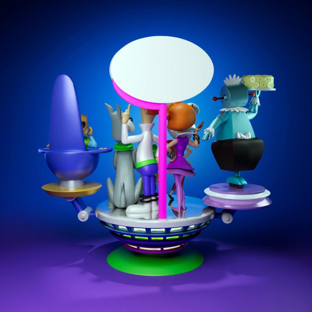 The jetsons extended version | 3d printed figure | Hand-Painted