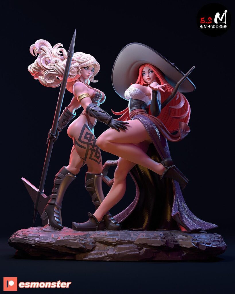 Amazon and sorceress nsfw or sfw | Hand-Painted