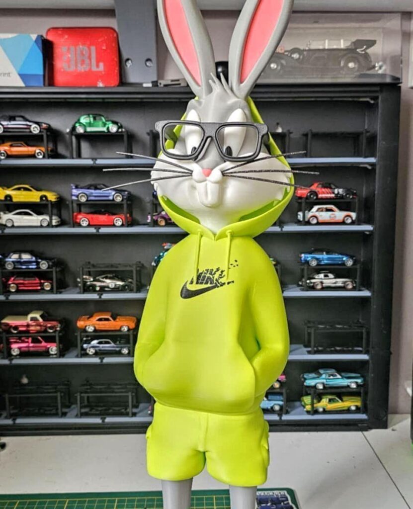 Looney tunes bugs bunny 6.5 inches | 3d printed figure | Hand-Painted