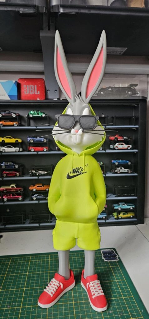Looney tunes bugs bunny 6.5 inches | 3d printed figure | Hand-Painted
