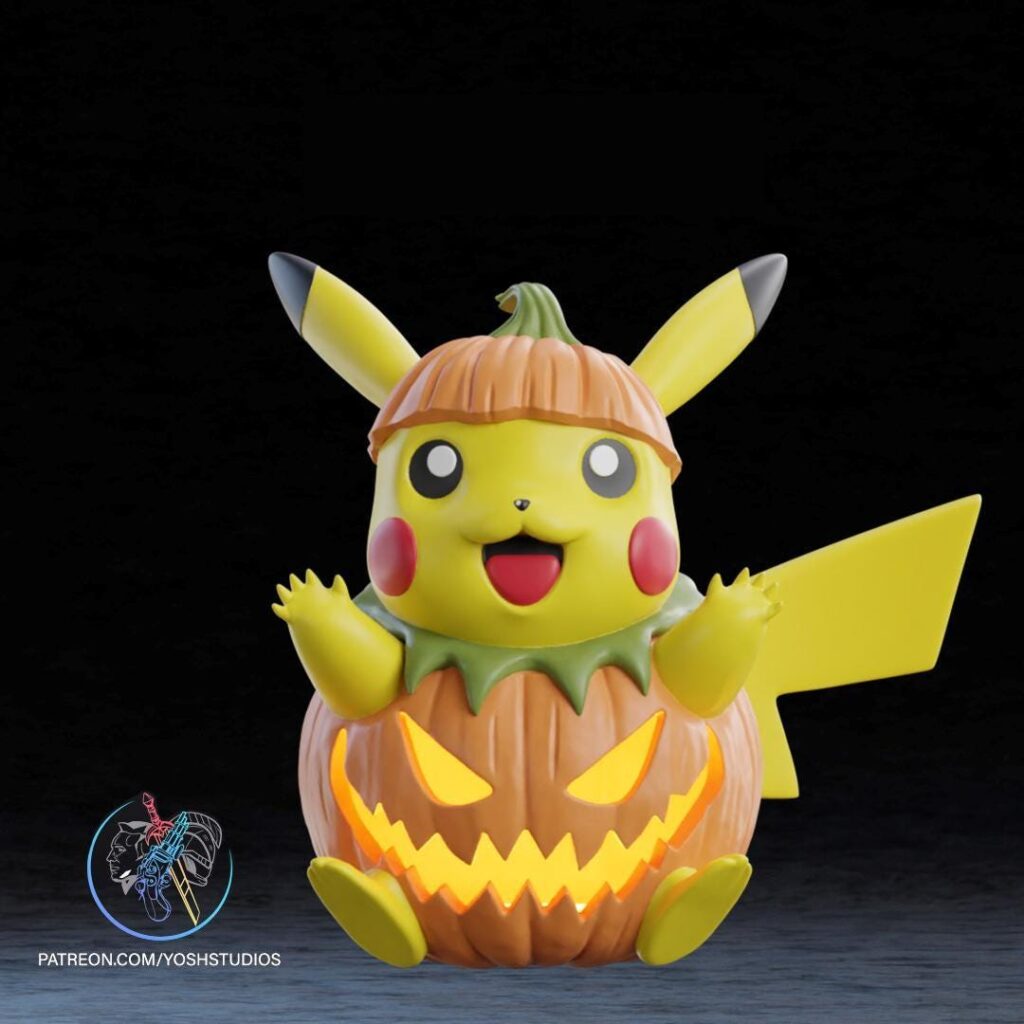 Order now for halloween! pika halloween | 3d printed figure | Hand-Painted
