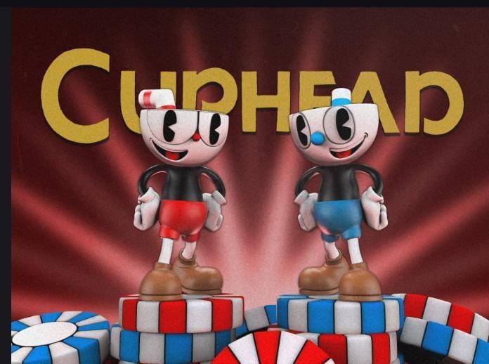 Cuphead and mugman | 3d printed figure | Hand-Painted
