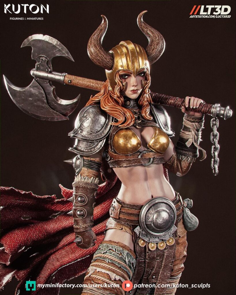 Warrior Girl – Hand-Painted or DIY Kit