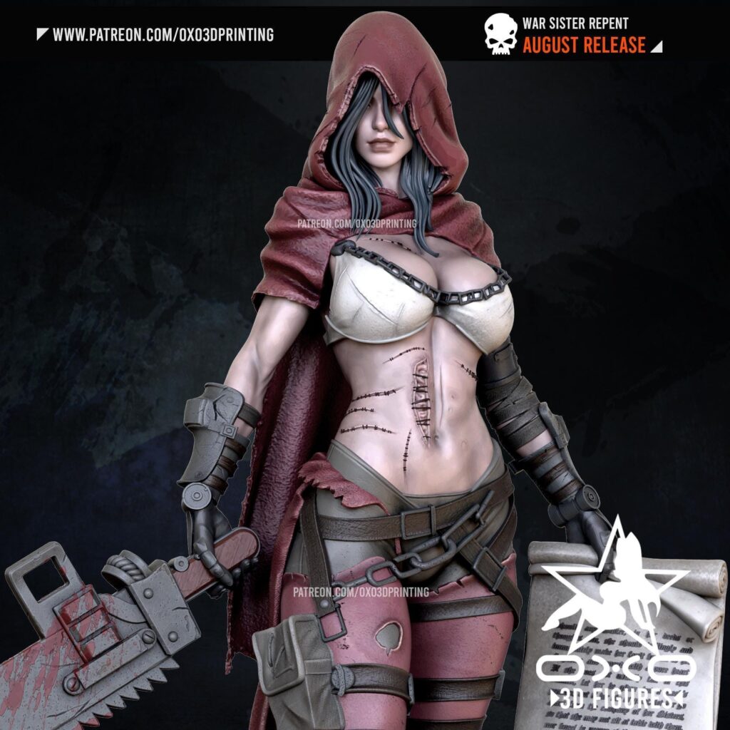 Digital Pin Up Resin Model, Sci-Fi & Fantasy (Hand-Painted or Unpainted)