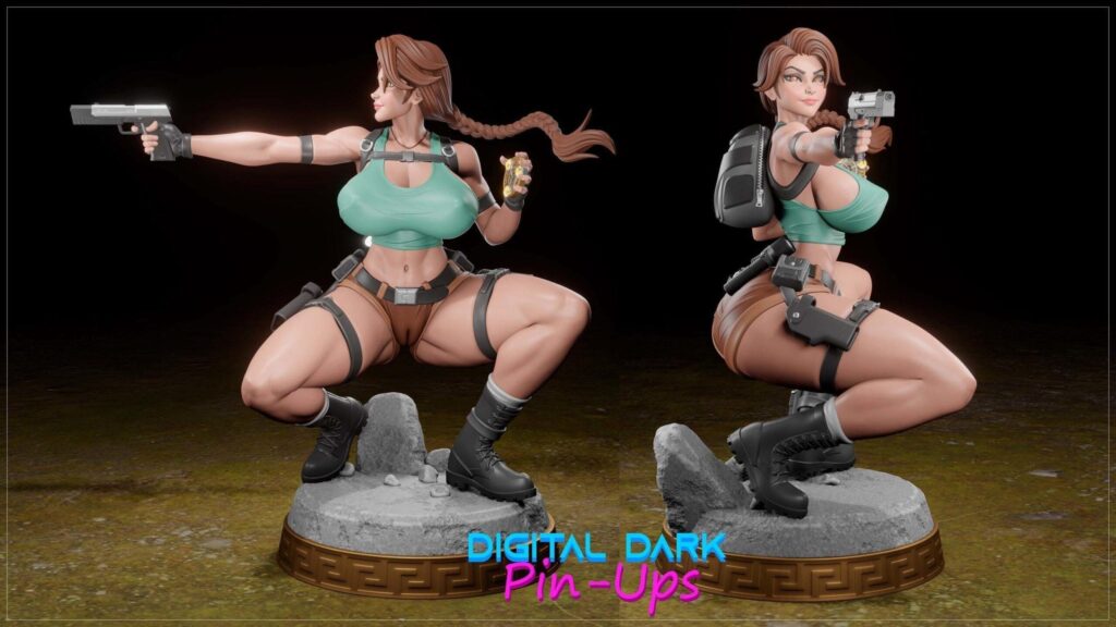 Digital Pin Up Figurine (NSFW & SFW, Unpainted or Hand-Painted)