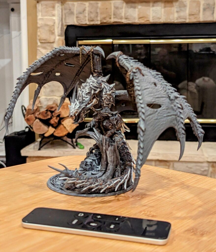 Unchained Dragon Figurine – Hand-Painted 15cm Display Model