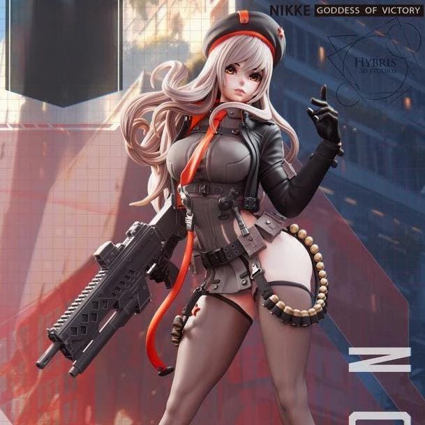 Unpainted Digital Pin Up Figure – Detailed Resin Print