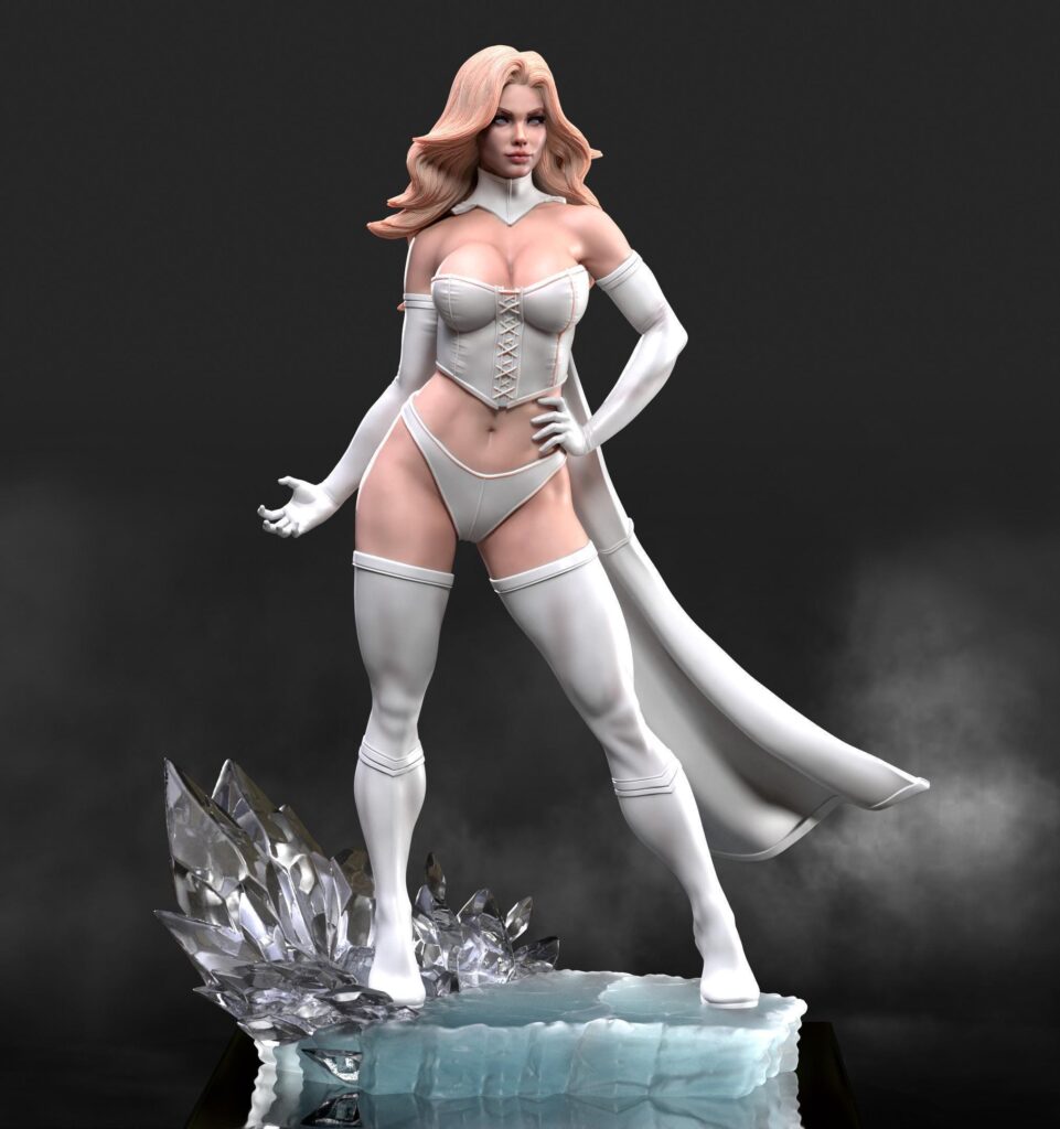 Rivals Emma Frost Figure: Hand-Painted or Unpainted 3D Model