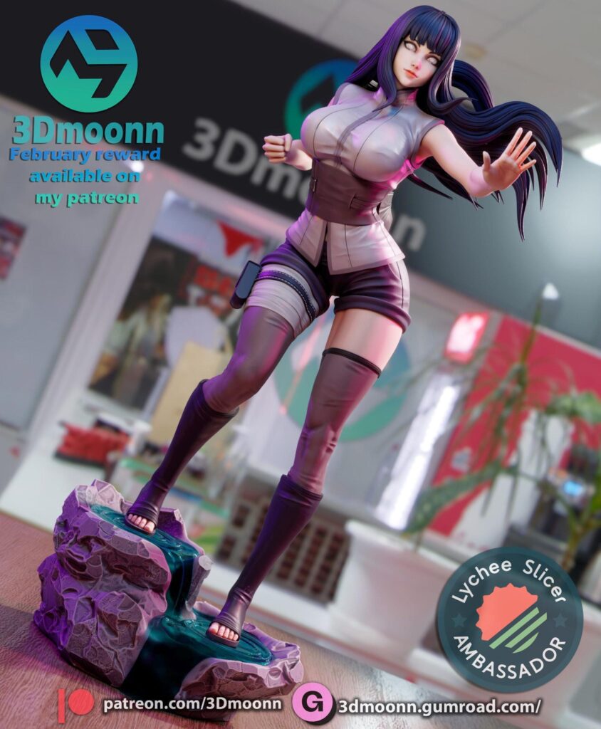 Anime Resin Figure Model – Unpainted 3D Print, Fan Art