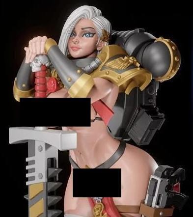 Pin Up Figurine: Digital 3D Resin Print (NSFW or SFW Options)