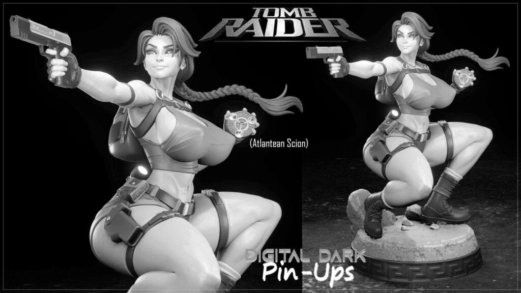 3D Resin Pin Up Models: Digital Fan Art – Painted or Unpainted