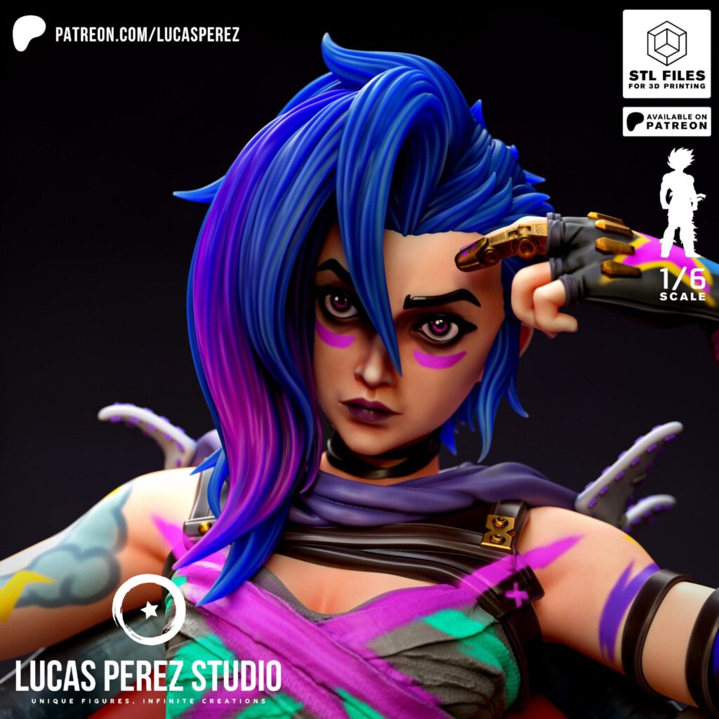 Jinx Large 1:6 Scale Azerama  League of Legends