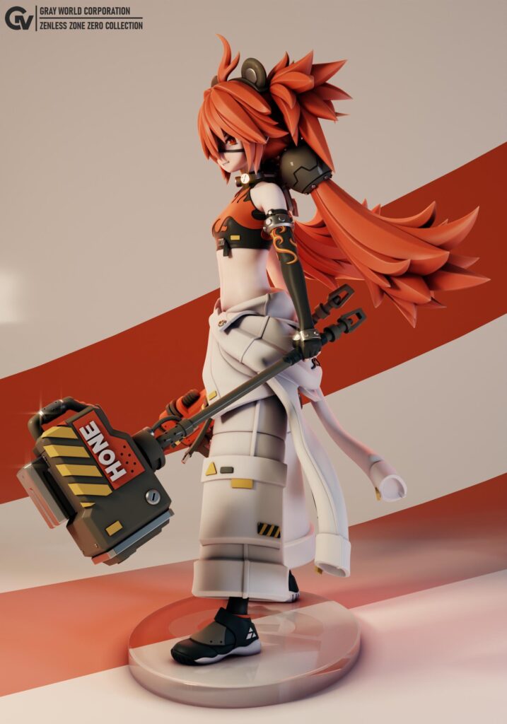 Koleda Belobog Resin Figurine, Hand-Painted (Zenless Zone Zero)